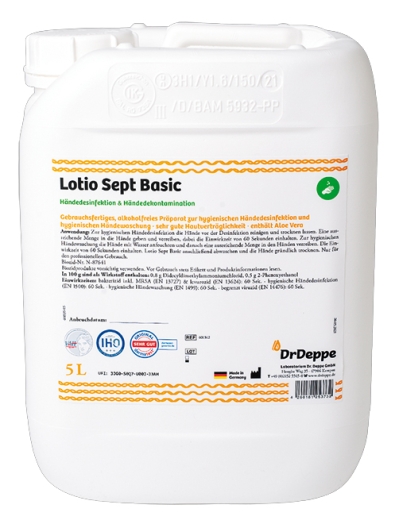 DrDeppe Lotio Sept Basic | Händedesinfektionsmittel | 5 Liter