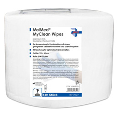 MaiMed® MyClean Wipes premium trocken | 15 x 30 cm - 8 Rollen á 140 Stück
